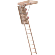 Fakro LWF-R 7 Ft. 11-1/2 In. to 10 Ft. 4 In. 22-1/2 In. x 54 In. Fire-Retardant Wood Attic Stairs  350 Lb. Load