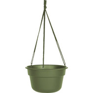 Bloem Dura Cotta 12 In. Plastic Living Green Hanging Plant Basket