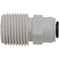 Watts Aqualock 1/4 In. OD x 1/2 In. MPT Push-to-Connect Plastic Adapter