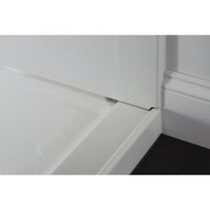 Sterling GUARD+ 60 In. W x 34 In. D Center Drain Shower Pan  White