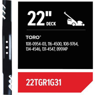 Oregon Gator 22 In. Deck Lawnmower Blade - Fits Toro/Exmark Push Mowers