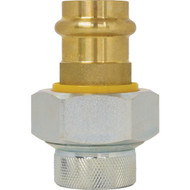 NIBCO 3/4 In. Press x 3/4 In. FIP Brass Sweat Galvanized Dielectric Union