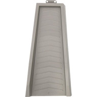 Master Mark 11 In. W. x 2.25 In. H. x 22.90 In. L. Gray Chevron Splash Block