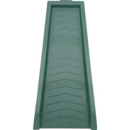 Master Mark 11 In. W. x 2.25 In. H. x 22.90 In. L. Green Chevron Splash Block