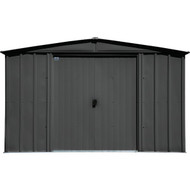 Arrow Classic 10 Ft. x 8 Ft. Galvanized Steel Storage Shed  Charcoal