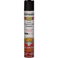 Rust-Oleum Stops Rust 24 Oz. Flat Black Turbo Spray Paint