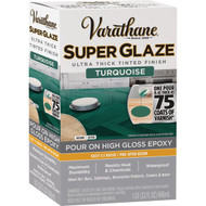 Varathane 1 Qt. Super Glaze Pour-On High Gloss Turquoise Epoxy Resin