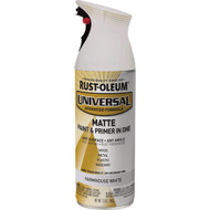 Rust-Oleum Universal 12 Oz. Matte Farmhouse White Enamel Spray Paint