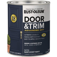 Rust-Oleum Stops Rust 1 Qt. Satin Nantucket Navy Door and Trim Paint