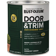 Rust-Oleum Stops Rust 1 Qt. Satin Vermont Green Door and Trim Paint