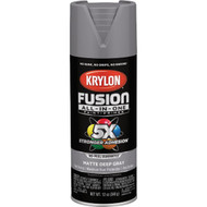 Krylon Fusion All-In-One 12 Oz. Matte Spray Paint  Deep Gray