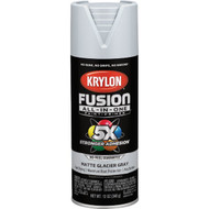 Krylon Fusion All-In-One 12 Oz. Matte Spray Paint  Glacier Gray