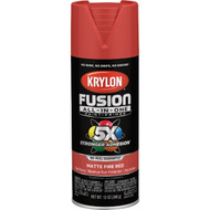 Krylon Fusion All-In-One 12 Oz. Matte Spray Paint  Fire Red