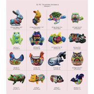 Avera Products Talavera Animal Ceramic Planter Assortment (32-Piece)