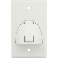 Legrand On-Q Single Gang Hinged Bullnose Wall Plate  White