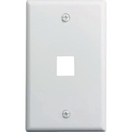 Legrand On-Q 1-Port Keystone Wall Plate  White