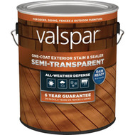 Valspar Semi Transparent Deck Stain  Redwood  1 Gal.