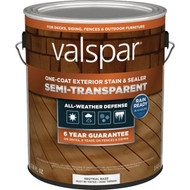 Valspar Semi Transparent Deck Stain  Neutral Tint Base  1 Gal.