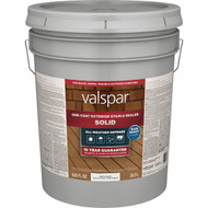 Valspar Solid Deck Stain  White Tint Base  5 Gal.