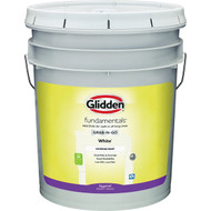 Glidden Fundamentals Eggshell Interior Paint  White  5 Gal.