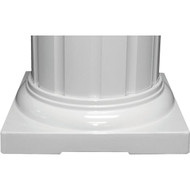 Crown Column 8 In. White Aluminum Standard Cap/Base