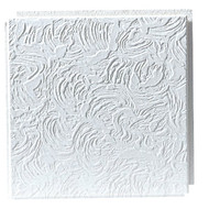 BP Silencio Caravel 12 In. x 12 In. White Wood Fiber Nonsuspended Ceiling Tile (32-Count)