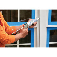 GE Paintable Silicone All Projects Window & Door Sealant  White  10.1oz (GE7000)