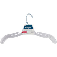 Homz Smart Solutions Crystal Cut Clear Plastic Dress Hanger