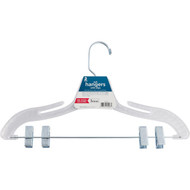 Homz Smart Solutions Clear Crystal Cut Suit Hanger (2-Pack)