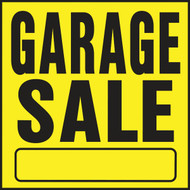 Hy-Ko Heavy Gauge Plastic Sign  Garage Sale