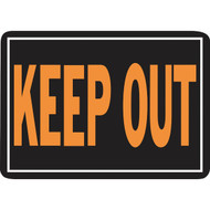Hy-Ko 10x14 Day-Glo Aluminum Sign  Keep Out