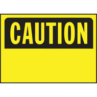 Hy-Ko Polyethylene Sign  Caution-Blank