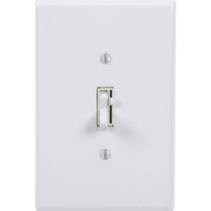 Lutron Toggler Incandescent White Single Pole Preset Slide Dimmer Switch