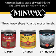 Minwax Satin Water Based Oil-Modified Interior Polyurethane  1/2 Pt.