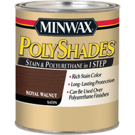 Minwax Polyshades 1 Qt. Satin Stain & Finish Polyurethane In 1-Step  Royal Walnut