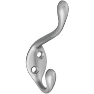 National Heavy-Duty Satin Nickel Garment Wardrobe Hook