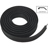 National Garage Door 10 Ft. Black Vinyl Weatherstripping For Wood Door