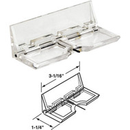 Defender Security Glass Surface Flip Patio Door Lock (2-Pack)