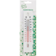 Smart Savers -20 to 120 F  -30 to 50 C White Window Thermometer