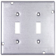 Steel City 2-Toggle Switch 4-11/16 In. x 4-11/16 In. Square Device Cover