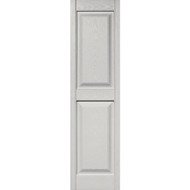 Builders Edge 15 in. x 55 in. Paintable Panel Shutter  (2-Pack)