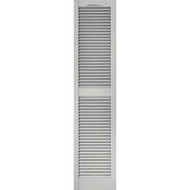 Builders Edge 15 In. x 64 In. Vinyl Louvered Shutter  (2-Pack)