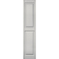 Builders Edge 15 in. x 71 in. Paintable Panel Shutter  (2-Pack)
