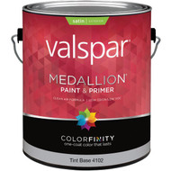 Valspar Medallion 100% Acrylic Paint & Primer Satin Exterior House Paint  Tint Base  1 Gal.