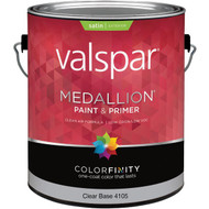 Valspar Medallion 100% Acrylic Paint & Primer Satin Exterior House Paint  Clear Base  1 Gal.