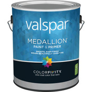 Valspar Medallion 100% Acrylic Paint & Primer Flat Interior Wall Paint  White  1 Gal.