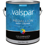 Valspar Medallion 100% Acrylic Paint & Primer Flat Interior Wall Paint Pastel Base 1 Gal.
