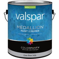Valspar Medallion 100% Acrylic Paint & Primer Satin Interior Wall Paint  Clear Base  1 Gal.