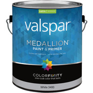 Valspar Medallion 100% Acrylic Paint & Primer Satin Interior Wall Paint  White  1 Gal.