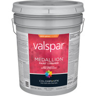 Valspar Medallion 100% Acrylic Paint & Primer Semi-Gloss Exterior House Paint  Tint Base  5 Gal.